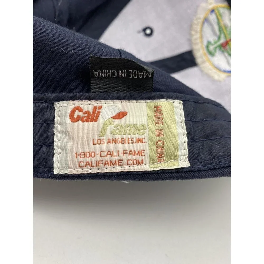 VTG Y2K Pebble Beach Pro-Am Hat Navy AT&T Tournament CaliFame Golf Cap Strapback